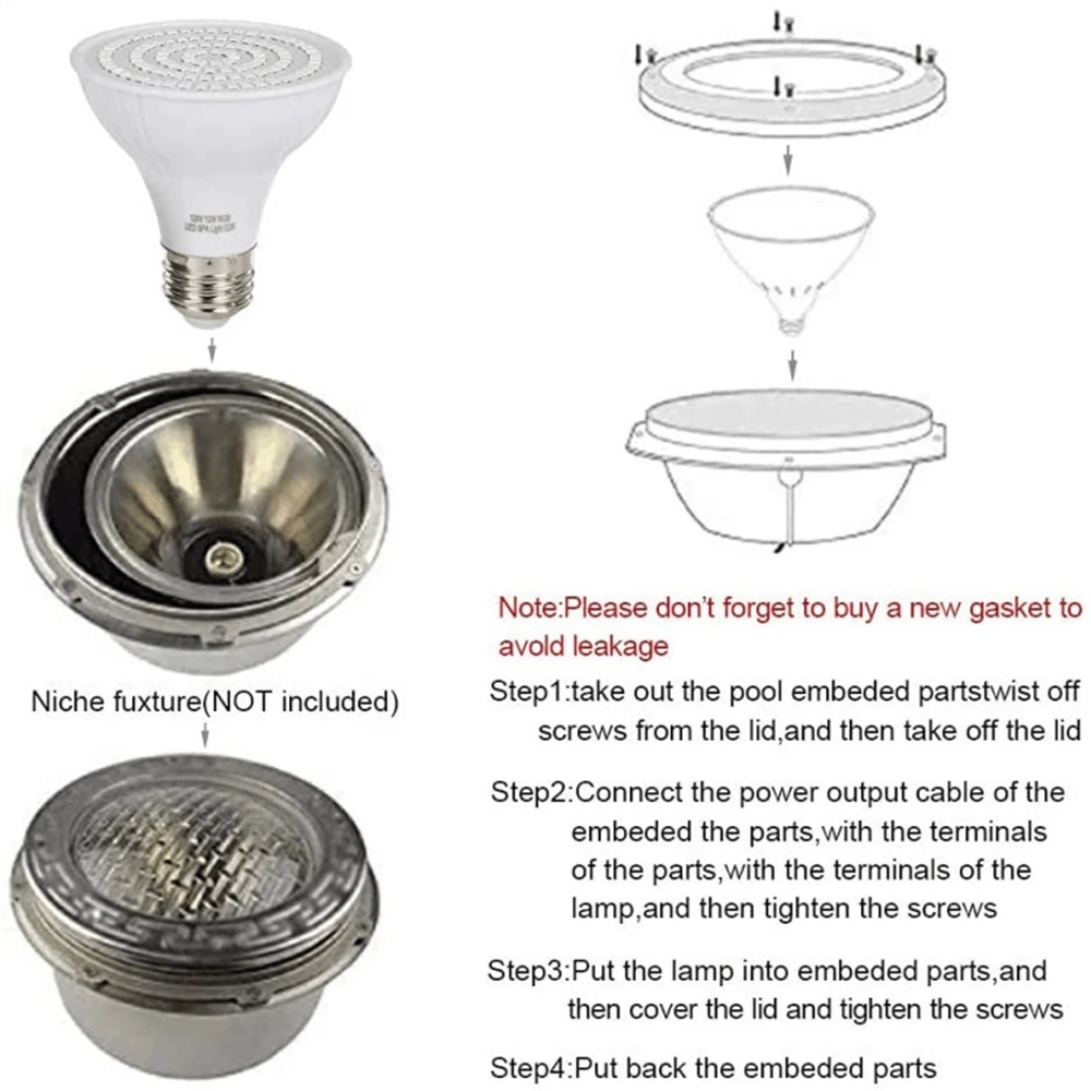 RGB LED Swimming Pool Light E2 - Xy Spa & Wellness George Town review and price