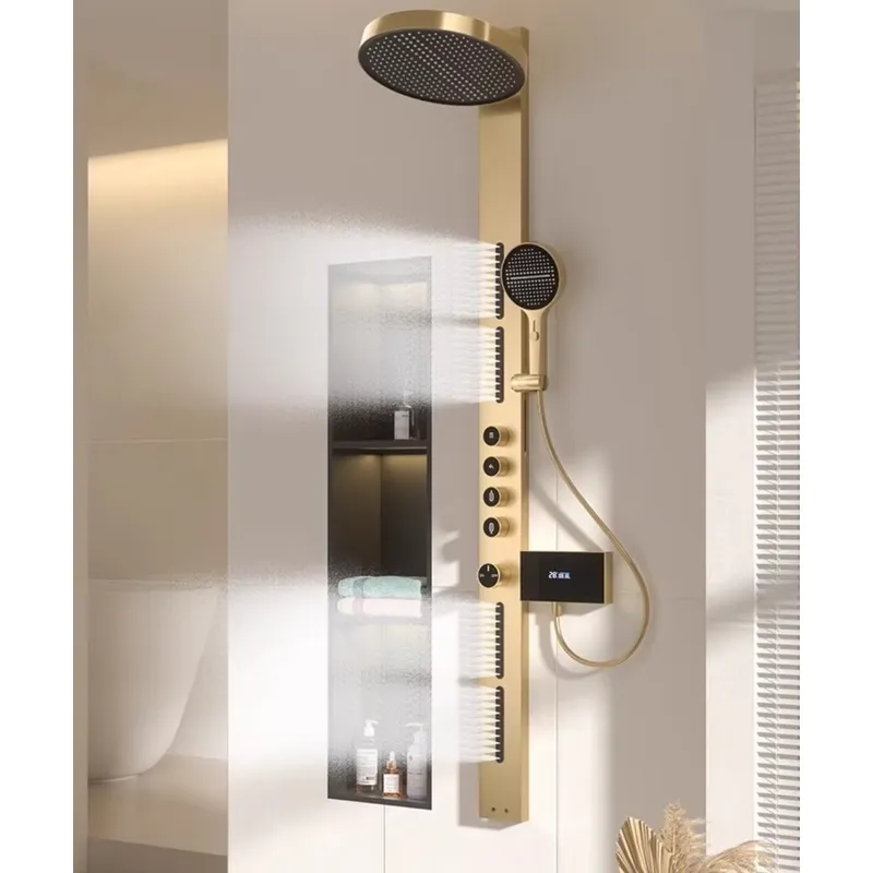 Brass Rainfall Shower Panel Se - Spa&Wellness Earth City Шелепиха review and price